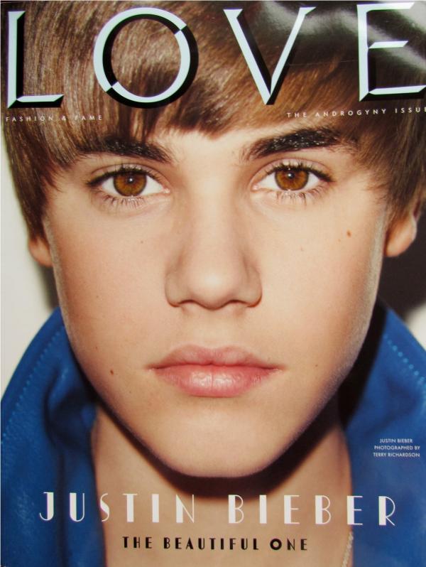 justin bieber love magazine cover. Justin Bieber Love Magazine